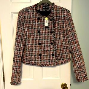 Steve Madden Tweed multi Antoinette Jacket. NWT